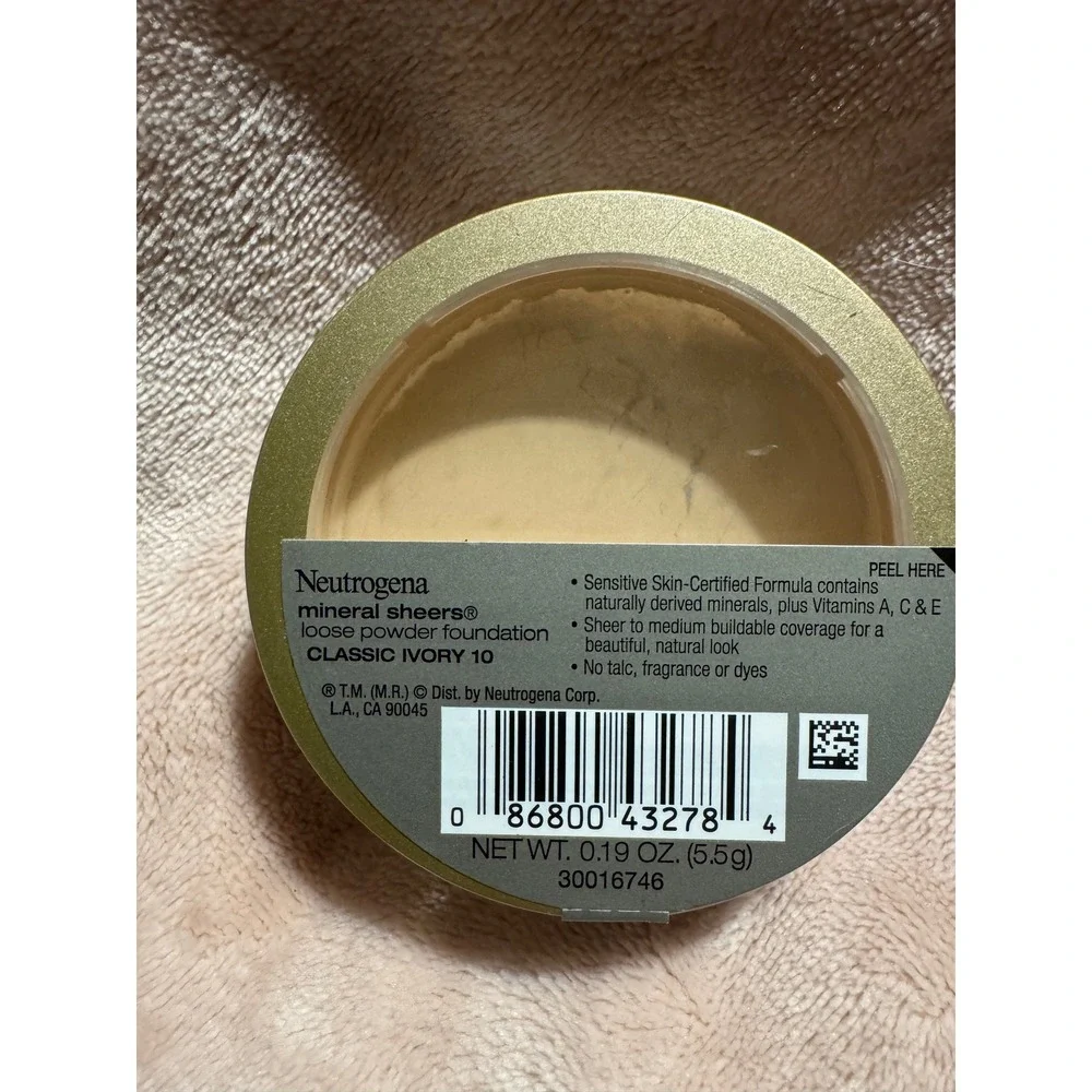 Neutrogena Mineral Sheers Loose Powder Foundation Classic Ivory 10 0.19oz New